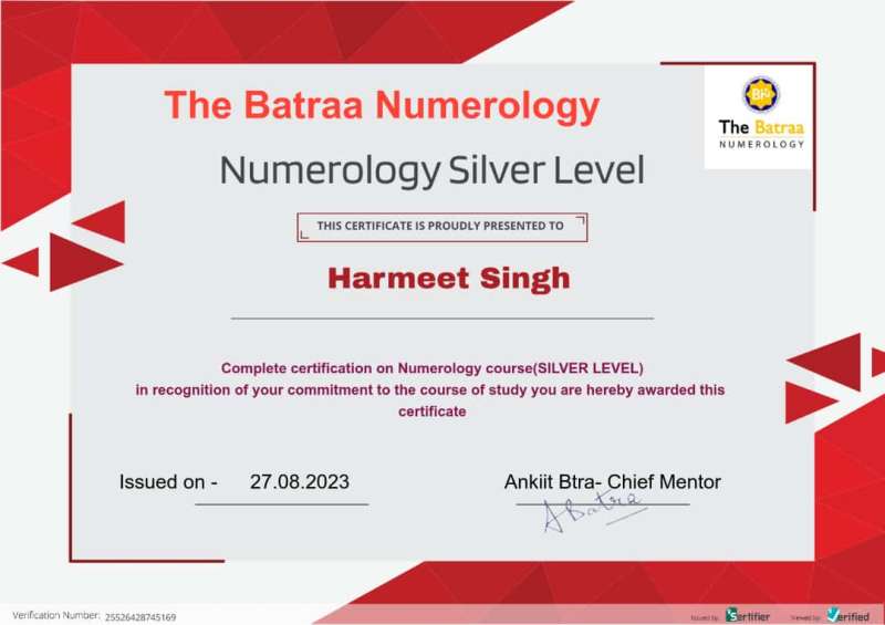 Numerology Silver Level